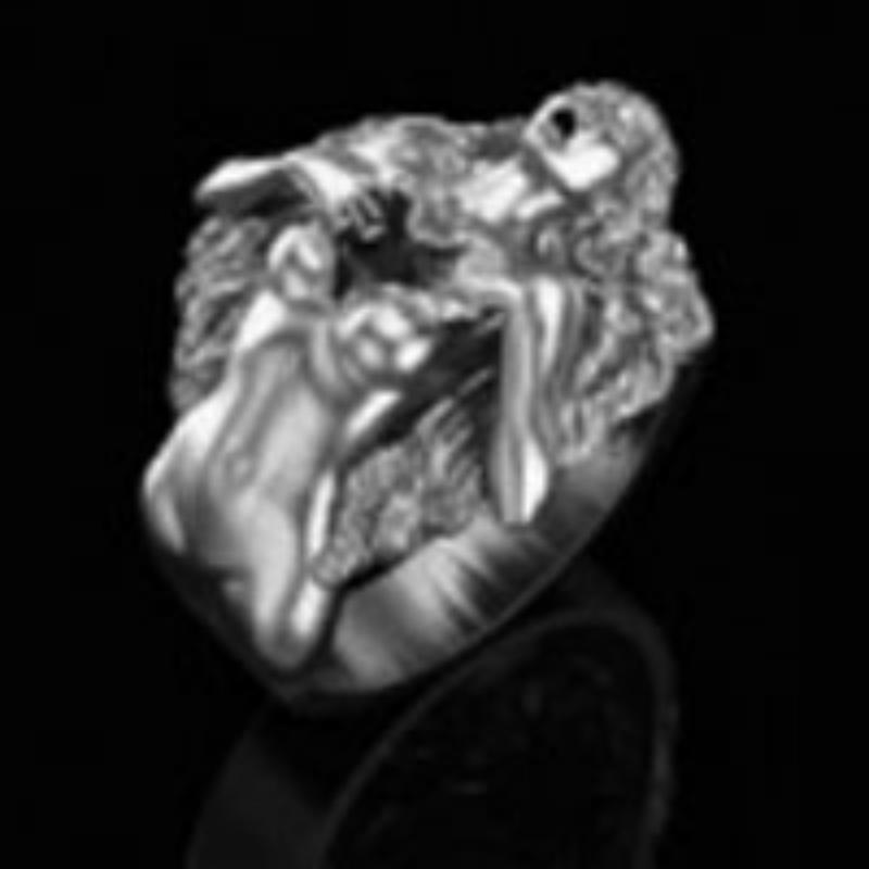 Popular Fashion Rings with Exquisite Creativity, Multi Person Couples' Palm Sized Beauties, Exaggerated Series of Character Rings