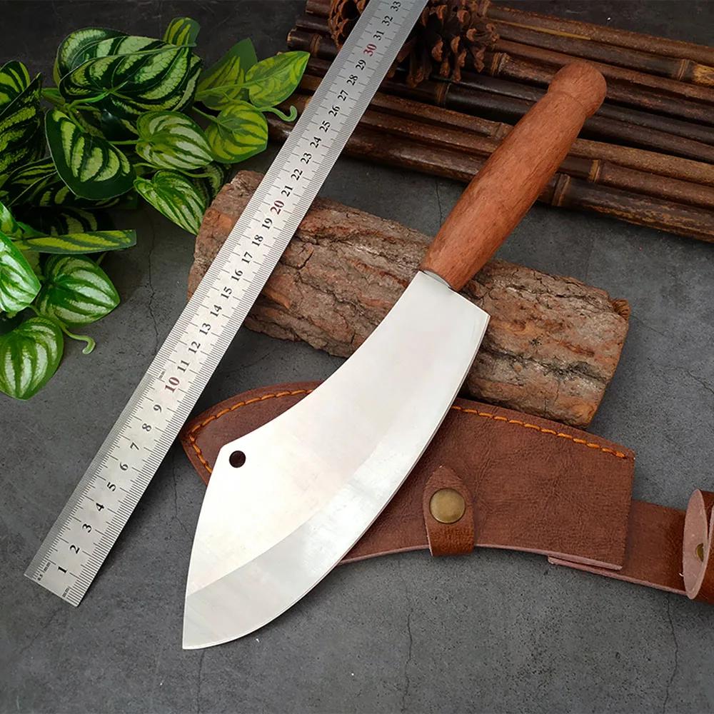 Stainless Steel Boning Knife Meat Cleaver Fishing Slicing Knives Chopping Vegetables 5Cr15Mov Hand Forged Butcher Knives Kitchen