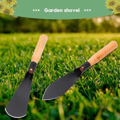 Multi-functional Garden Shovel for Planting Flowers Weeding Loosening Soil with Sturdy Iron Hoe for Wild Vegetables Harvest