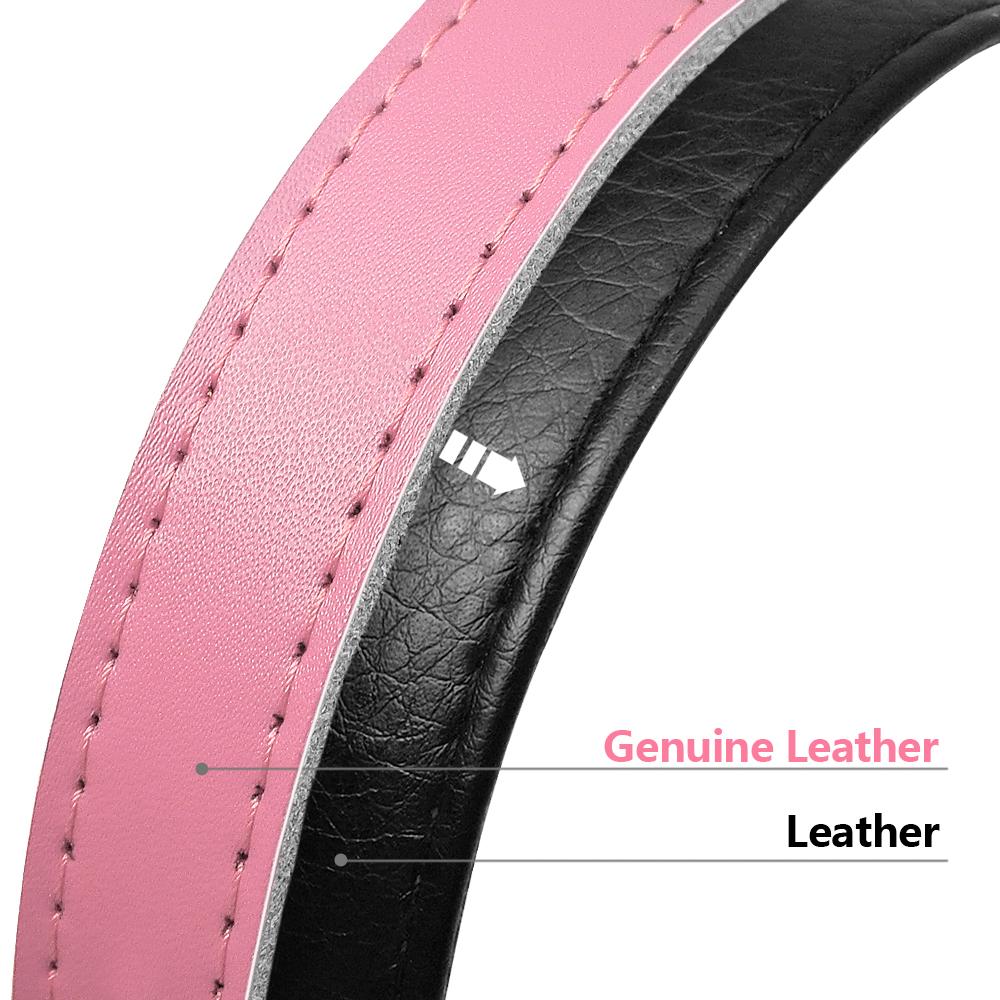 Personalizowana Skórzana Obroża dla Psa Kota Regulowana Grawerowana Zawieszka ID z Imieniem Zwierzaka Akcesoria Obroże dla Małych Średnich Psów