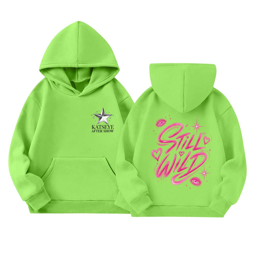 Kids Long Sleeve Pullover Hoodie with Letter Print and Pocket