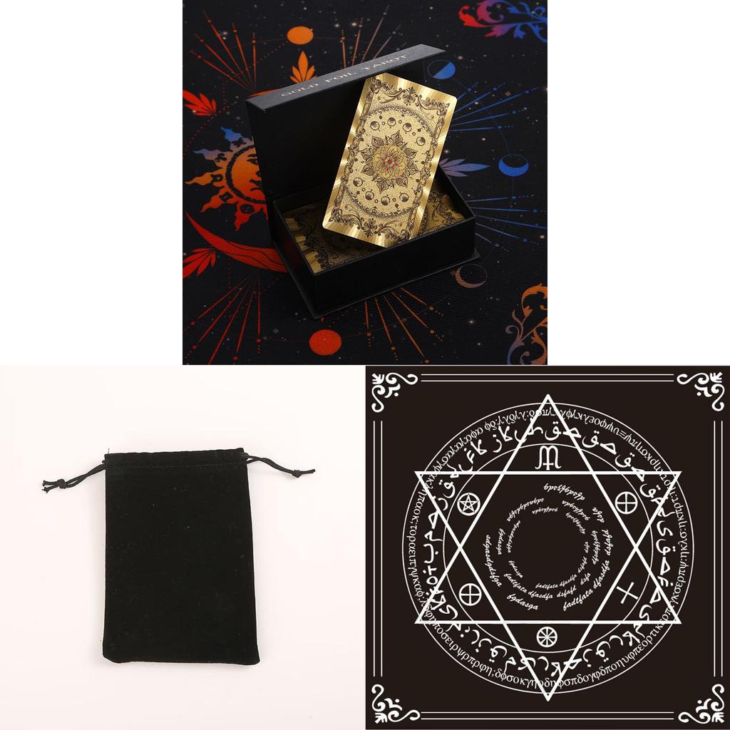 Tarot Card Set For Newcomers With Illustrated Instructions Plastic Entertainment For Gatherings