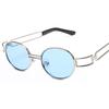 Vintage Oval Sunglasses for Men UV400 Protection Outdoor Driving Mountaineering Sun Glasses Retro Style