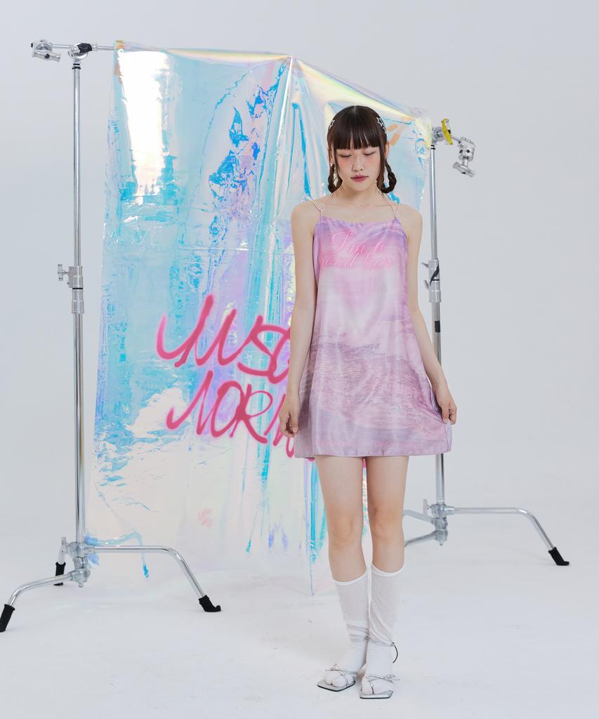 UNUSUALNORMAL Inez Mini Dress_Pink