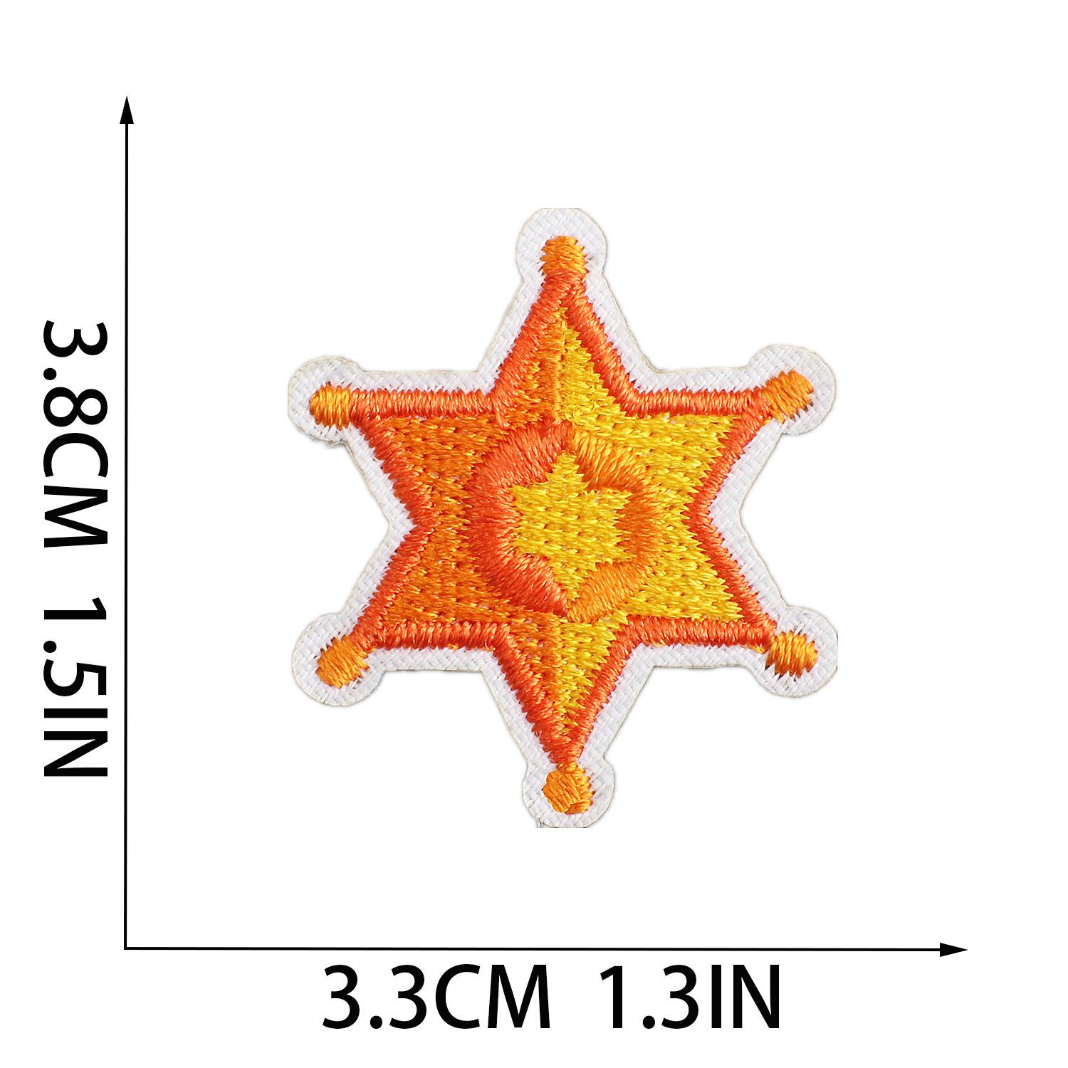 Cartoon Western Denim Embroidery Cloth Sticker, Clothes Bag Decoration Patch Sticker, Riding Boots Embroidery Sticker, Cactus Embroidery Label no. 9_3 pieces