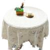 Amerikanische rutschfeste Häkelspitze Runde Tischdecke Esstischdecke Retro Couchtisch Tischdecke Schrankabdeckung Handtuch Staubdicht Polyester Baumwolle