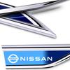 AUW3  Car Door Side Fender Blade Logo Emblem Badge Decal Sticker For Nissan Rogue Pathfinder X-Trail GTR Note Qashqai Juke Patrol