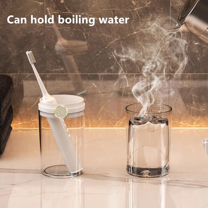 Travel Toothbrush Cup, Toothbrush Holder with Cover, Portable Travel Toothbrush Holder, Toothbrush Case for Bathroom School