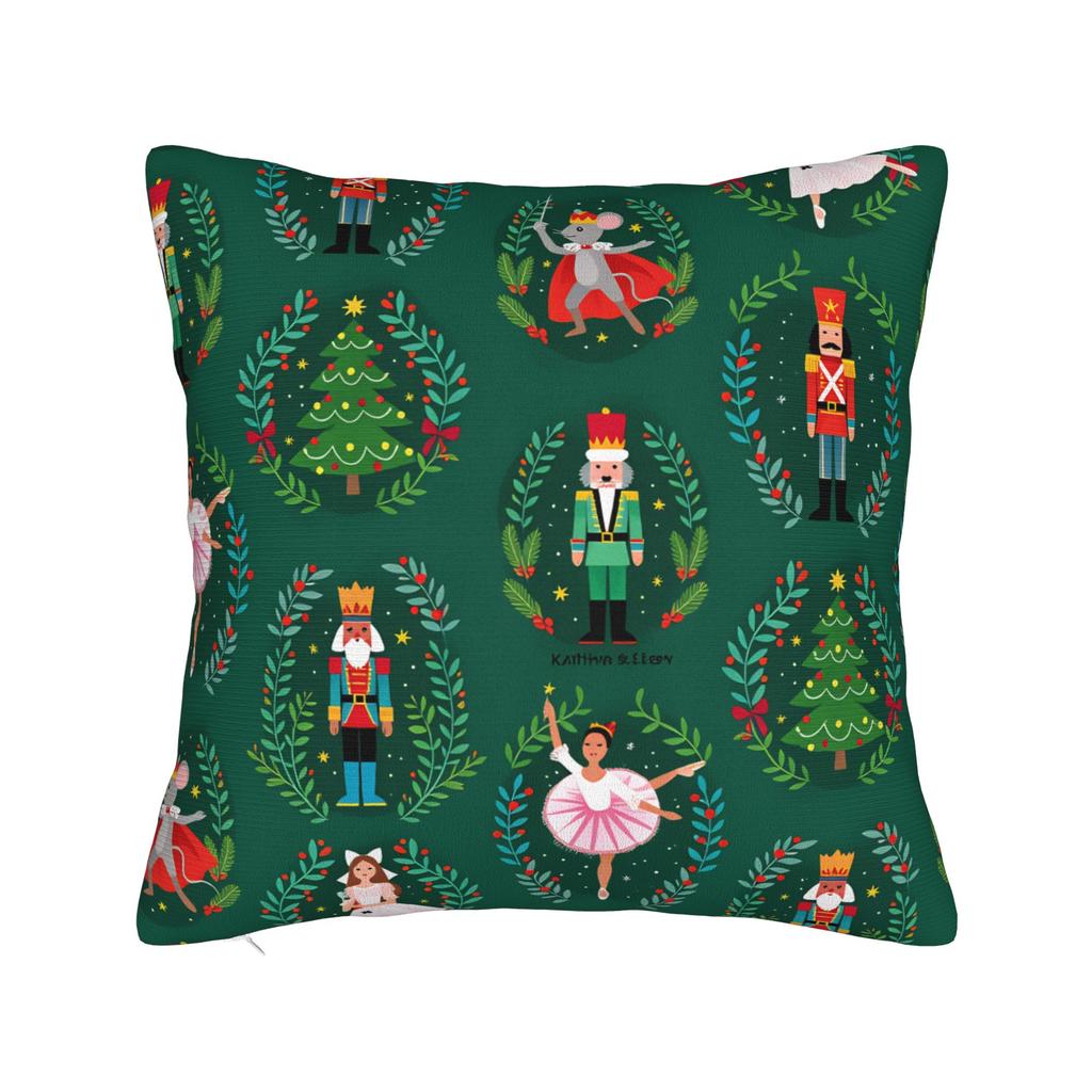 Christmas Nutcracker Pillow Case  Funny Pillow Cover Comfy Pillowcases For Sofa Car Home Decor
