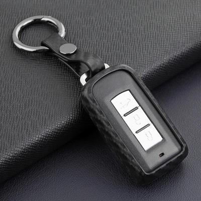 Mitsubishi Outlander Key Case: Carbon Fiber Cover for ASX, Pajero, Lancer, Roar, Changan CS75