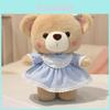 Plush Bear Doll With Dress For Kids Birthday Gift And Decorative Toy