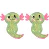 Axolote com Glitter Brinquedo Alívio de Estresse Aperte Macio Anfíbio Sensorial Fidget Toy Rebote Lento para Crianças Calmante Lembrancinhas de Festa de Aniversário Presente