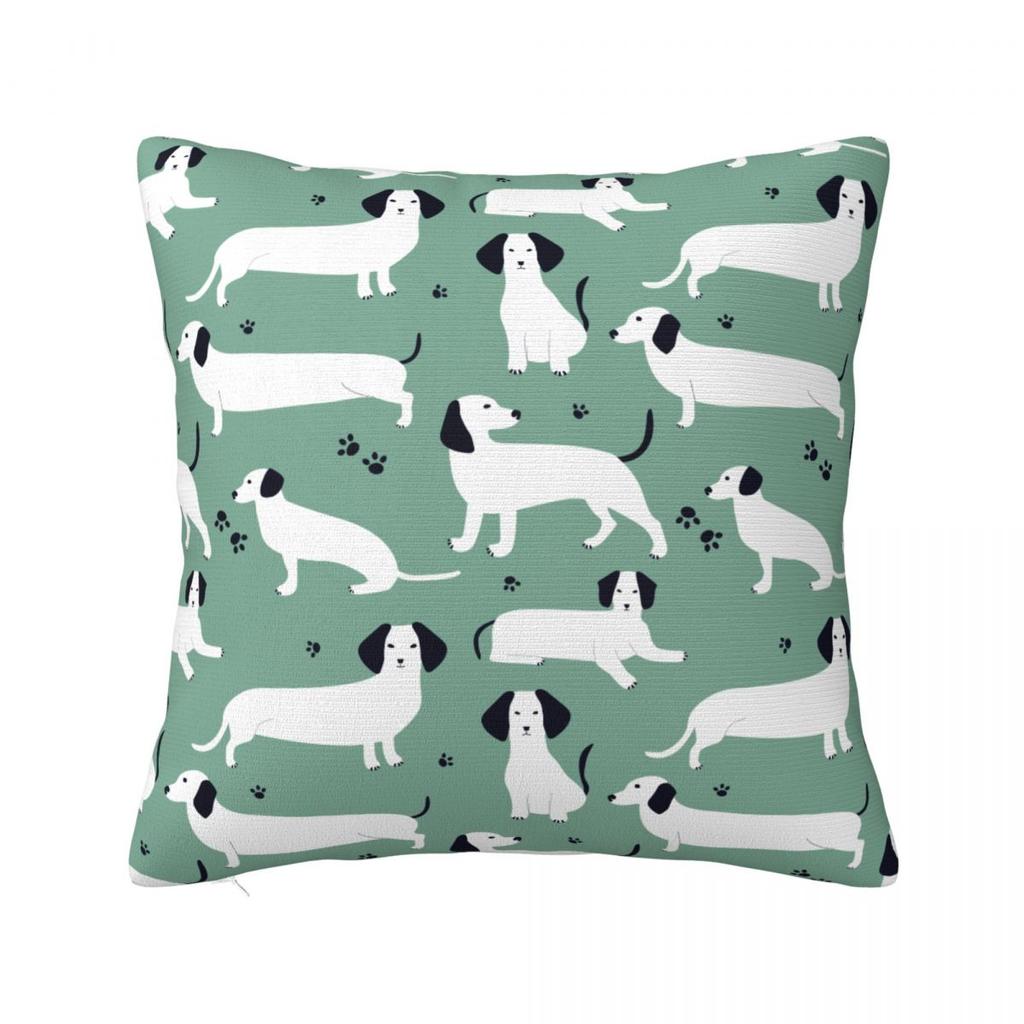 My Lovely Daschund Pillow Case Dachshund Wiener Sausage Doxie Dog Cushion Cover Awesome Zipper Decorative Pillowcover for Seat
