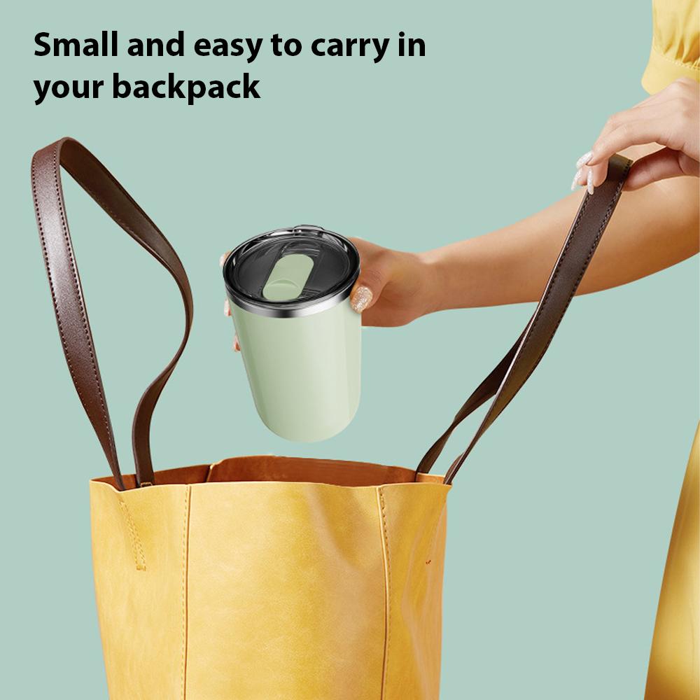 350ml Samomíchací hrnek Dobíjecí Neaxiální Magnetický Hrnek na míchání kávy s víčkem 304 Nerez