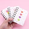 12 Pcs Little Flower Rollover Coil Book Student Mini Portable Loose-leaf Notebook Notepad A7 Pocket Book