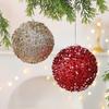 Shatter-proof Foam Ball Ornaments Shimmering Christmas Ball Ornaments Set Glitter Sequin Shatterproof Foam Balls with for Xmas