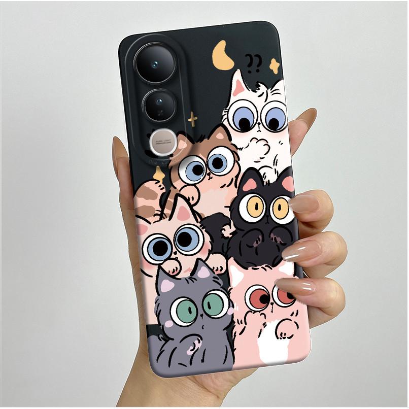 For Vivo V50 Lite 5G Phone Case Aesthetic Luxury Soft Silicone Shockproof Camera Lens Protective Back Covers Anti Slip Fundas
