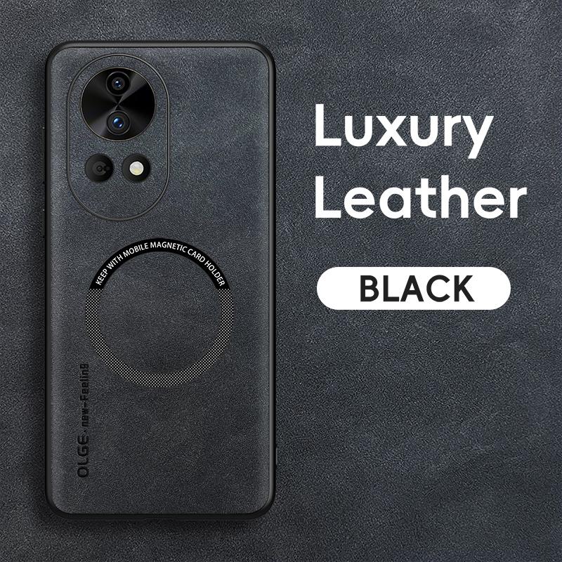 For Huawei Nova 13 13 Pro Fine Hole Sheepskin Magnetic TPU Soft Edge Anti-Drop Anti Fingerprint Phone Case