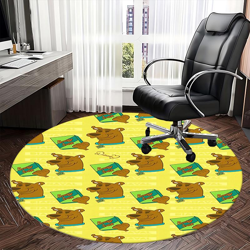 Scooby Snacks, Chair mat Round Rug Office carpet, Non slip, Suitable for Living Rooms, Bedrooms decor.1205197a