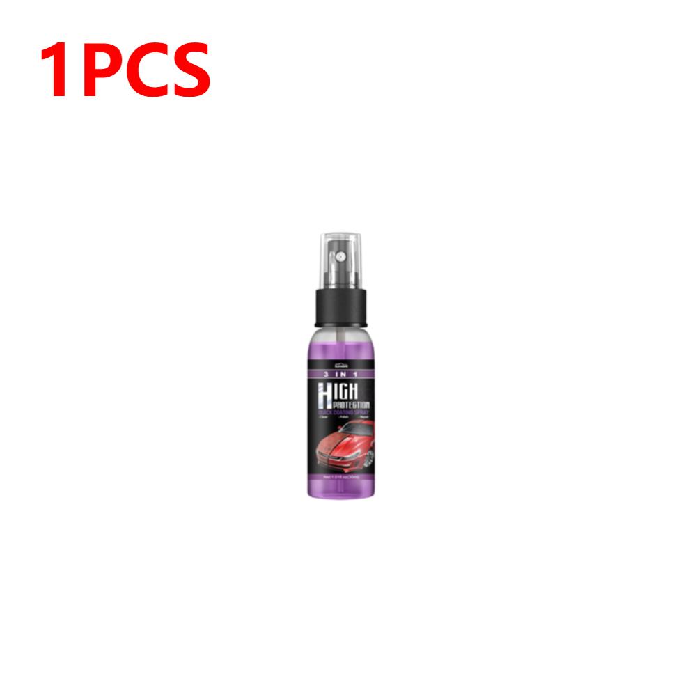 

3 в 1 Високий захист Швидке керамічне покриття Нано спрей Покриття автомобіля Воскове полірування Спрей Оновлення пластику Швидке усунення подряпин