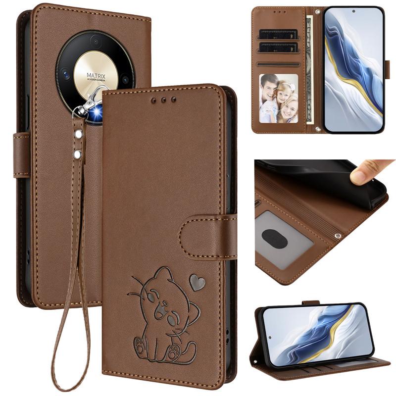 Etui Flip na For Honor X9b 5G Klasyczne Etui Portfelowe Skórzane HonorX9B Funda Coque Przegródka na Karty Tylna Pokrywa