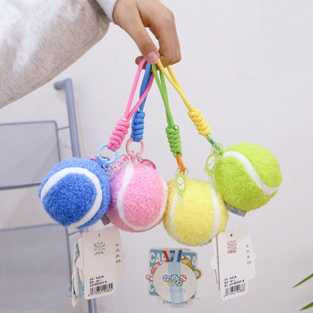 

Cartoon Tennis Capybara Bag Pendant Metal Buckle Capibala Plush pendant Couple
