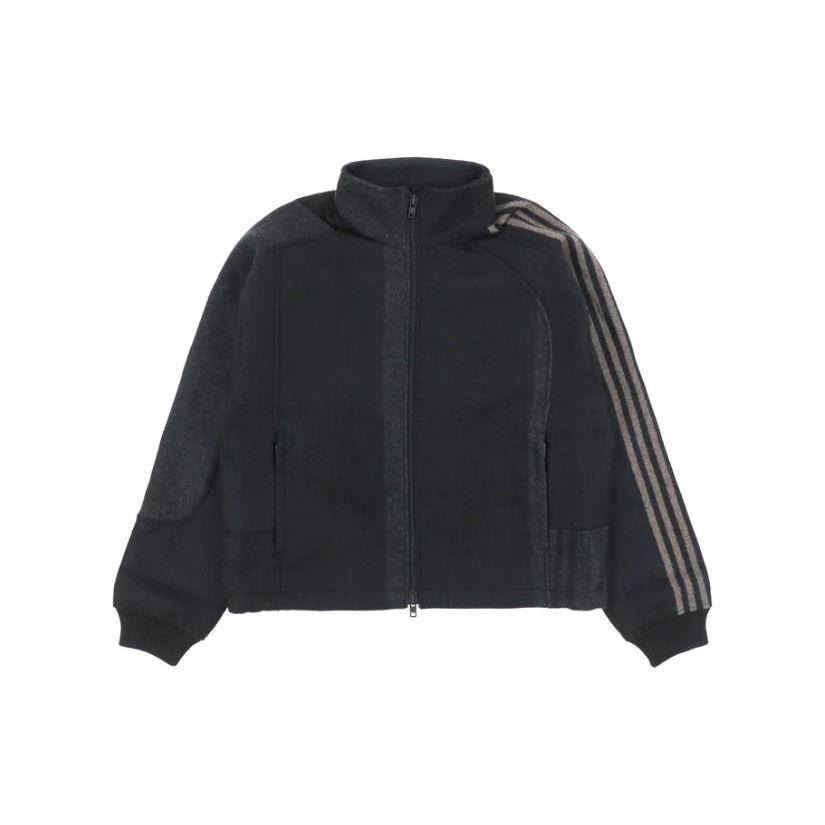 

Y-3 FW22 Side Stripe Long Sleeve Cashmere Sweater Men Tops Dark-Gray HN1968