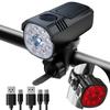 Longchan Rechargeable Bike Headlight & Taillight Set