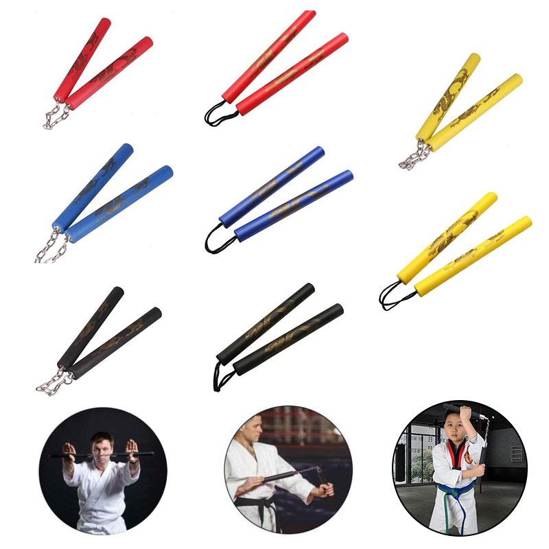 Foam Martial Nunchuck Stick Kid Adult Practice Karate Weapon Toy Fitness Tool