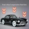 1:24 Mercedes 300SL Alloy Classic Vintage Car Model Car Model Diecast Metal Pull Back Sound Light Car For Children Gift