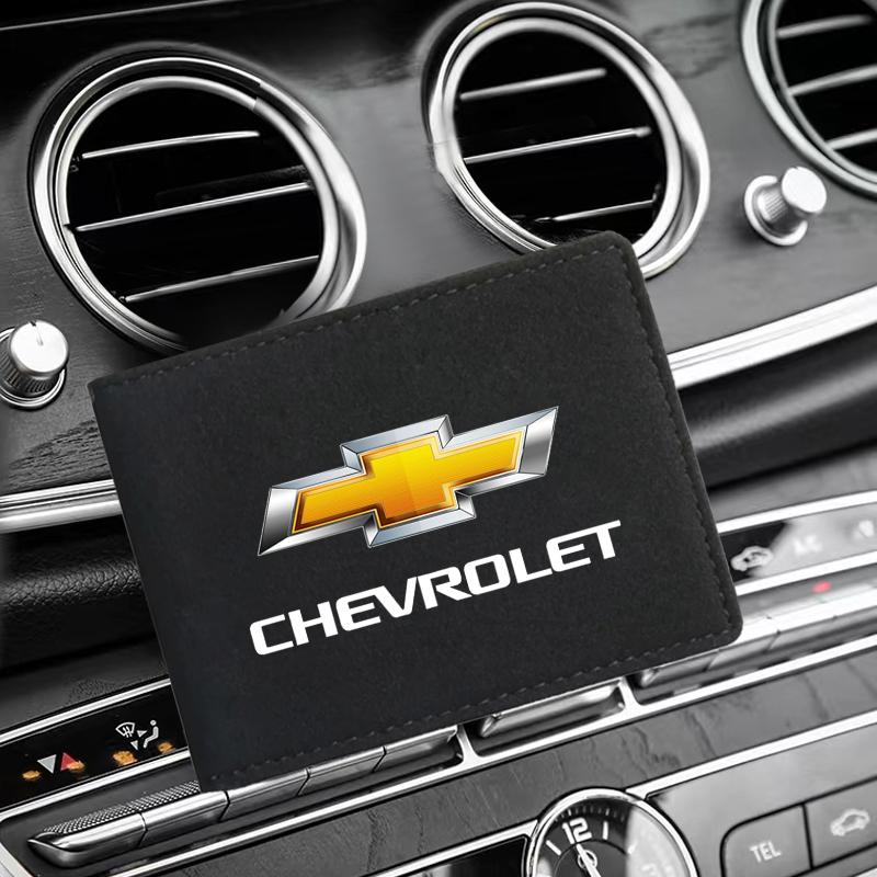 PU Leather Credit Card Case Car Driving Documents Protective Case for Chevrolet Malibu XL Equinox Auto Door Entry Pedal Guards Accessories