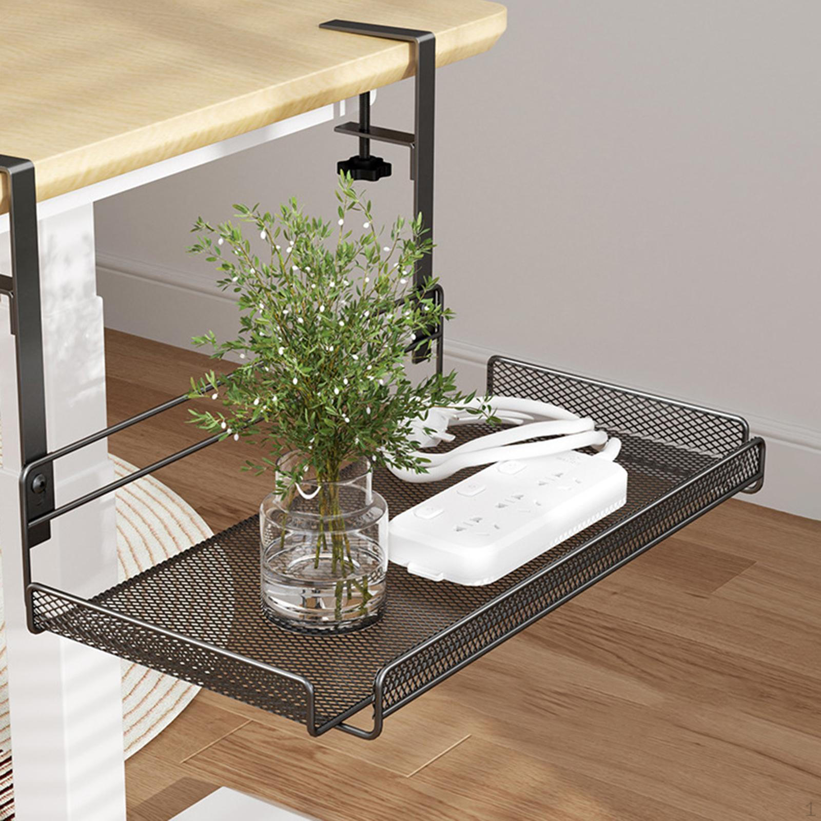 

Лоток для укладки кабелей под столом Органайзер для шнура в спальню чёрный