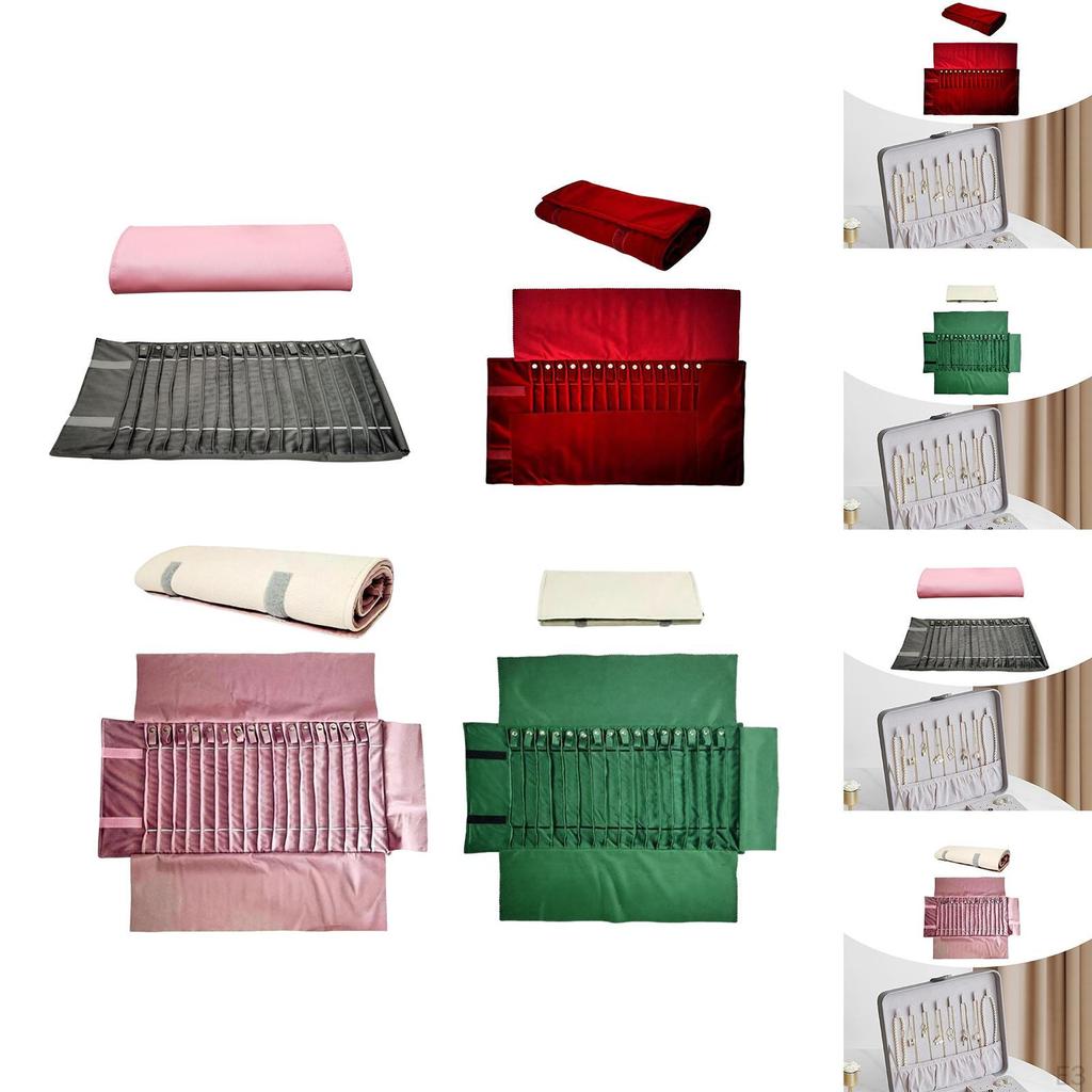 Schmuck Halsketten Organizer Rolltasche Armband Aufbewahrung Große Kapazität Reiseetui für