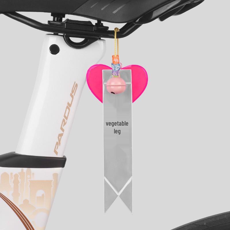 Reflective Bicycle Seat Cushion Streamer - Night Riding Safety Ornament and Backpack Decoration.