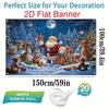1Pcs Christmas Santa Reindeer Winter Festival Decoration Background Xmas Backdrop Decorations For Photo Studio Photo Booth Party