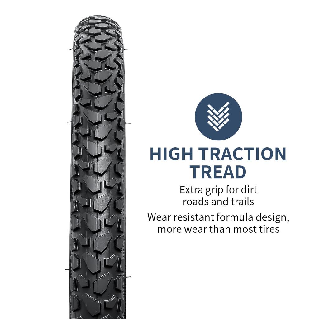 YunSCM Satz Fahrradreifen Schläuche mit 32mm Schrader-Ventilen Reifen für Mountain 2, 24x1.75 Reifen, 24x1.75 47-507 + 24x1.5/1.75 + Hebel, 24-Zoll 1.75