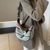 IELGY Ladies Messenger Bag Summer Wide Shoulder Strap Fashion Commuter Casual Pillow Bag
