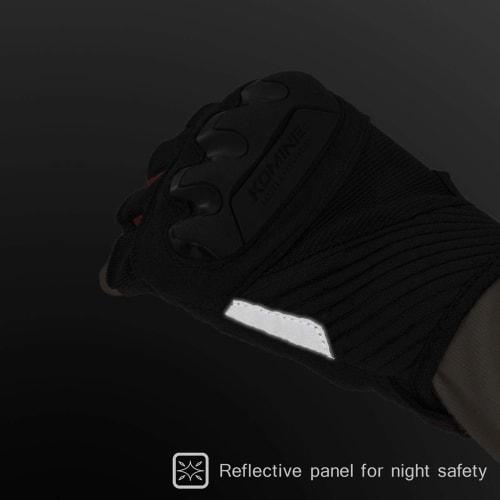 Komine Motorcycle Protective Mesh Half Finger Gloves Black L GK-242 12976 Protector Mesh Material for Spring, Summer, and Autumn