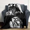 Gaga Poster Print Flannel Blanket High Quality Warm Comfortable Cover for All Seasons Perfect for Gifts Home Decor