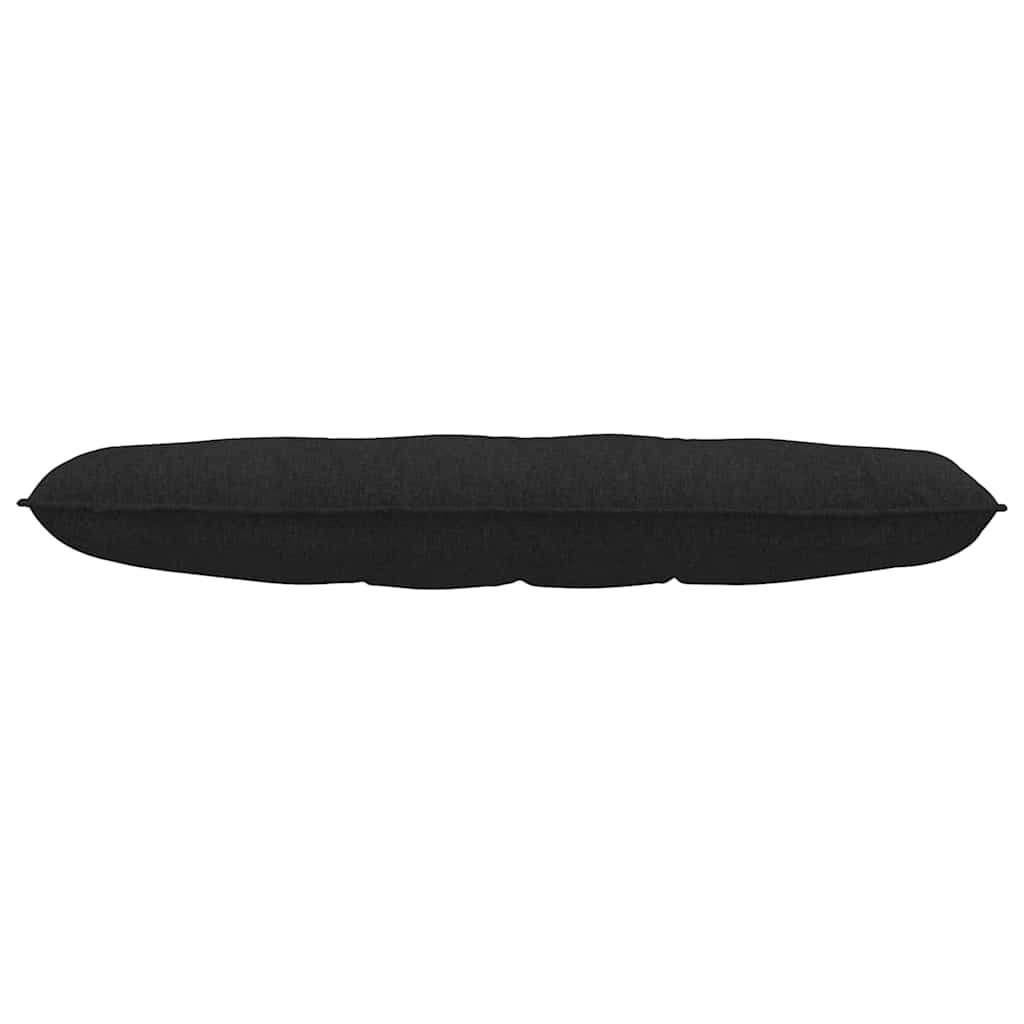 Back Cushion Black 140 x 19 x 50 cm Fabric