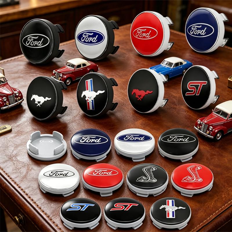 BBBE3 4pcs 56mm 60mm 54mm For Ford Ranger Focus Kuga Mustang Mondeo Fusion Esco Logo Car Wheel Center Hub Cap Rim Cover Emblem Sticker