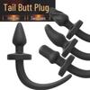 Large Silicone Dog Tail Anal Beads Plug for Men & Women - Alternative SM Erotic Toy