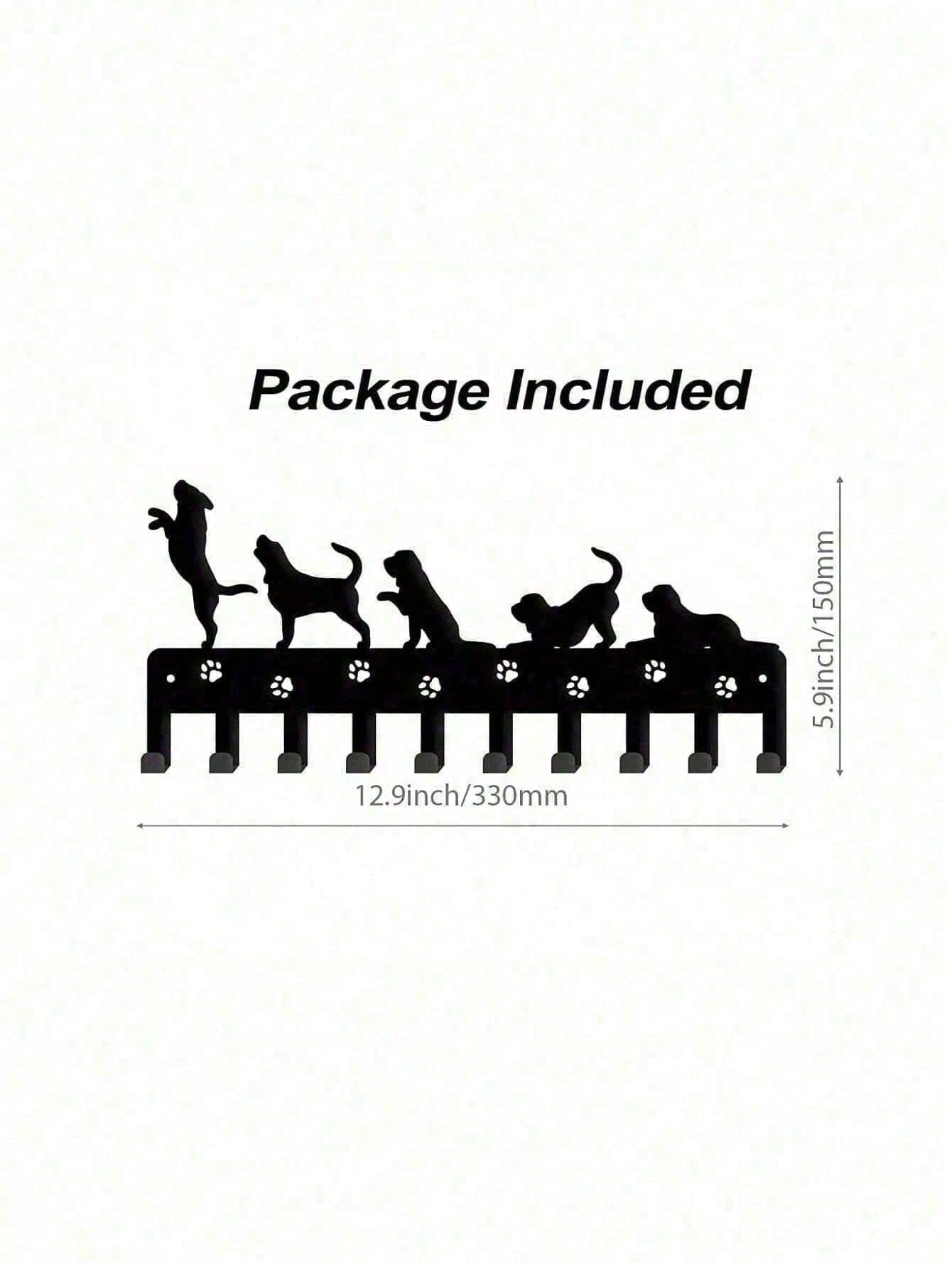 

Vintage Dog Wall Hooks Set Animal Shaped Coat Key Rack Entryway Organizer Rustic Home Decor Wall Mounted Storage TY6531 різнокольоровий