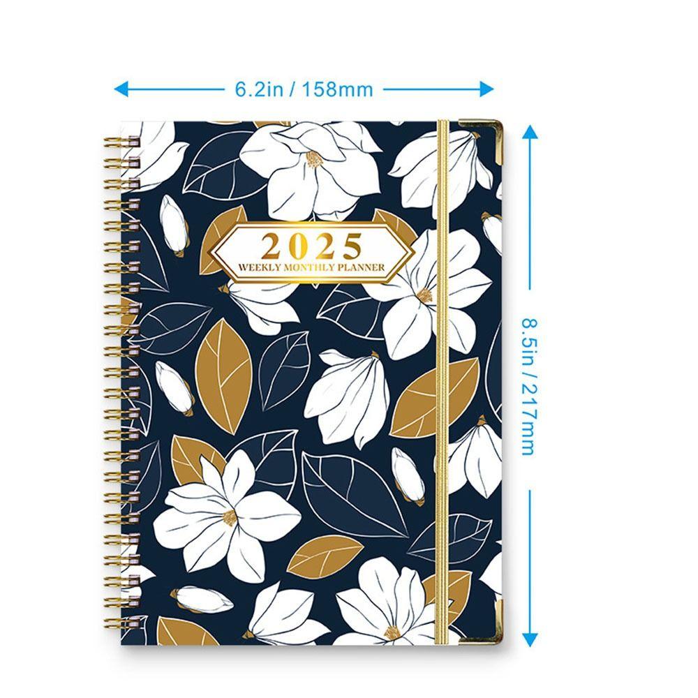Thicken 2025 Agenda Planner Notebook Time Organizer Diary Notebook A5  Schedules Notepad  Study