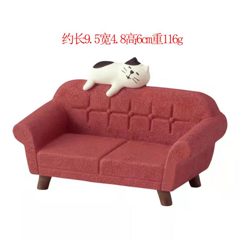 

Диванные украшения Закка Японский кот Мини Сделай сам Ручная работа Слепая коробка Миниатюрная сцена Декорация Смола Ремесла Украшения красный