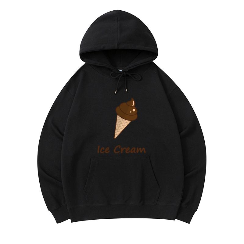 

300 GSM Men s Healthy Cotton Hoodies Ice Cream Print Premium Cotton Sweatshirt