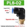20/50/100PCS Pneumatic Air Connector PL 4 6 8 10 12mm Thread 1/8 r1/4" 3/8" 1/2" Trachea Elbow Air Fittings Hose Quick Conector Ventilation Valves 4
