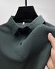 Herren Eis Seide Mesh Poloshirt - Kurzärmelig, Leicht, Sommeroberteil mit Hemdkragen
