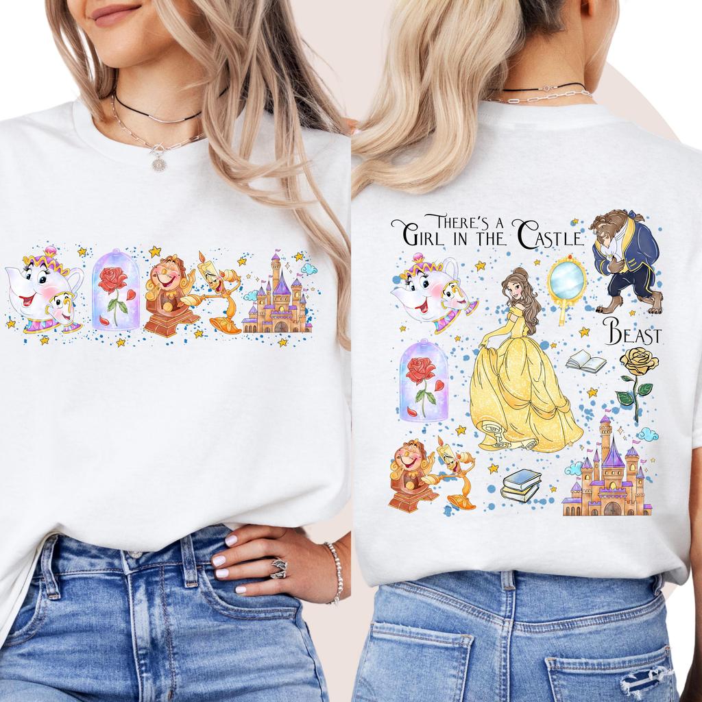 Women and Unisex Beauty and The Beast TShirt Magical TShirt Family Trip Matching T Shirts