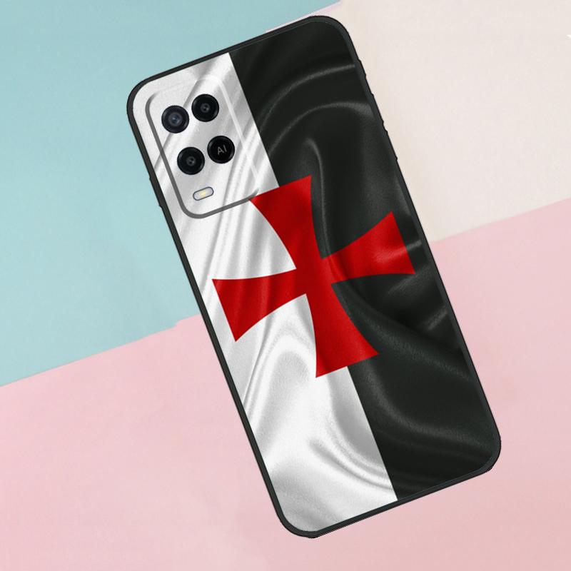 Knights Templar Coat of Arms For Oppo A16 A76 A96 A15 A80 A60 A40 A94 A54 A98 A78 A18 A38 A58 A17 A77 A74 A57S Phone Case
